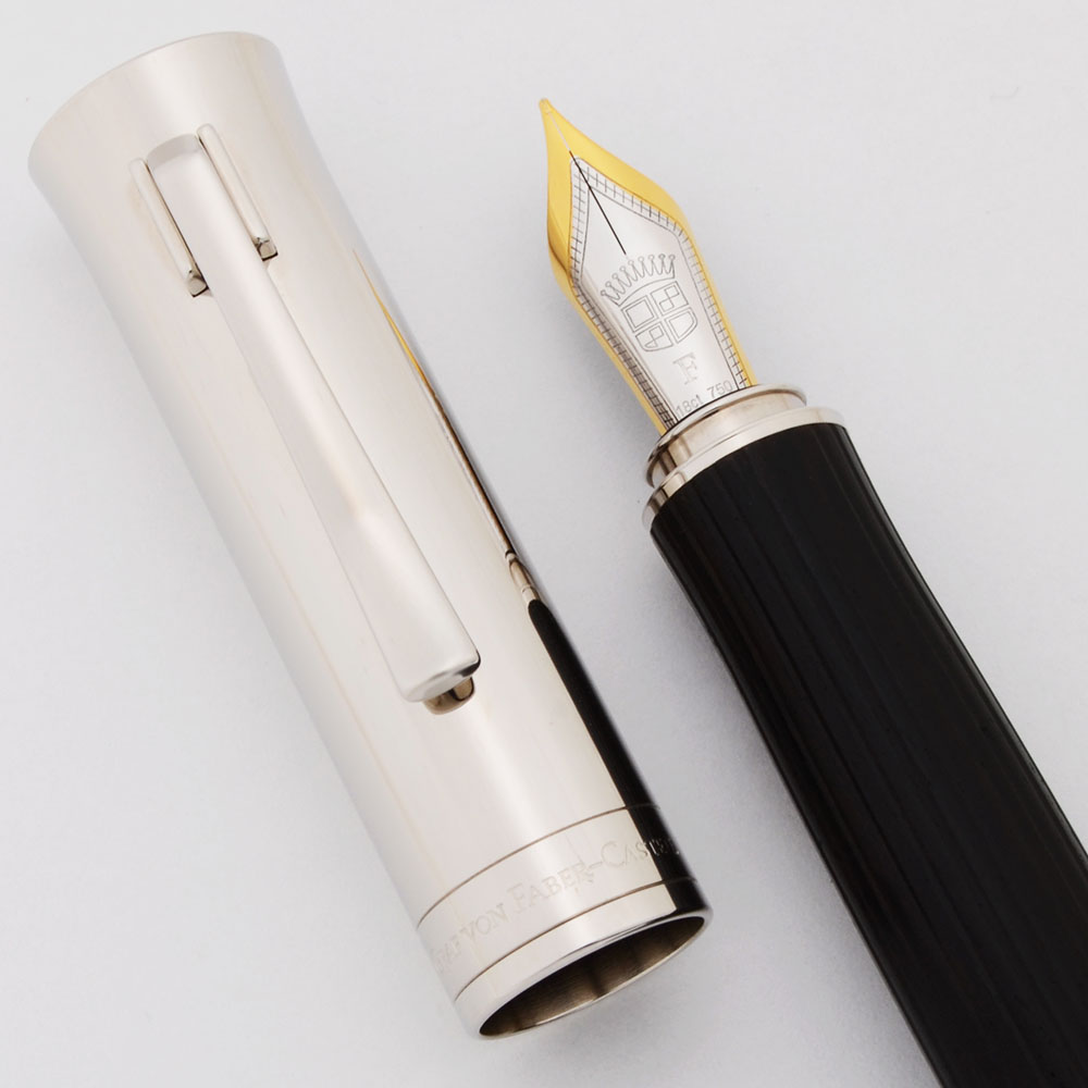 Graf von Faber-Castell Intuition Fountain Pen - Platino Ebony Wood